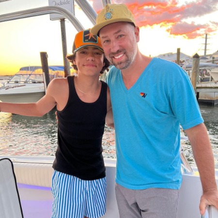 Malachi Barton with his father Loren Barton. 